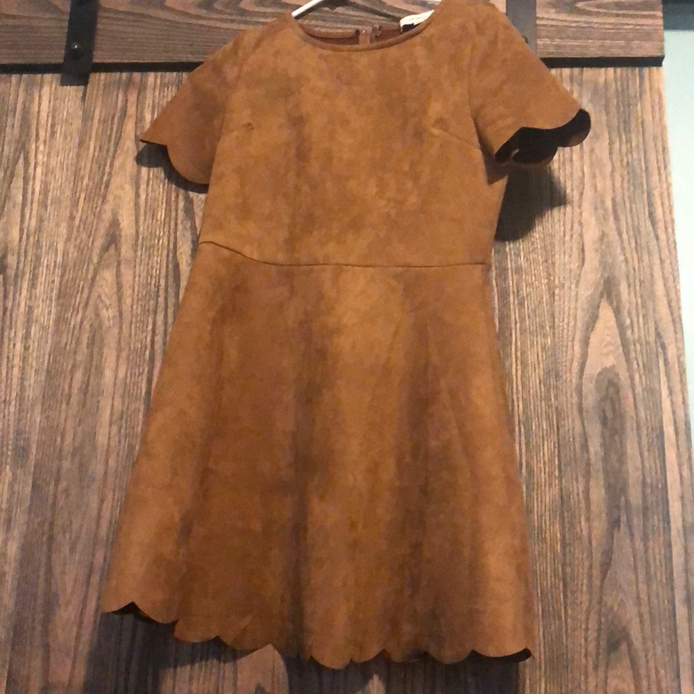 Faux Leather Dress
